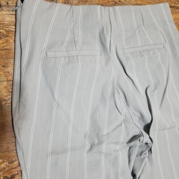 A New Day Pants 10 Grey Ankle Modern Office Striped Contemporary - Picture 4 of 5